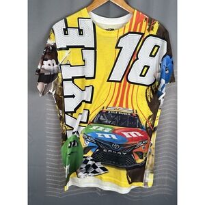 NASCAR Joe Gibbs Racing Kyle Busch M&Ms All Over Print T-Shirt Mens M